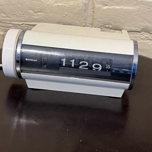 Vintage Sanyo Digital Roll Alarm Clock